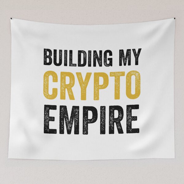 Item preview, Building My Crypto Empire designed and sold by Uppercase Tees.