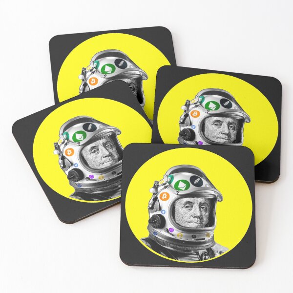 Item preview, Crypto Benjamin | Cyber Space Astronaut Miner | Yellow designed and sold by spinolator.