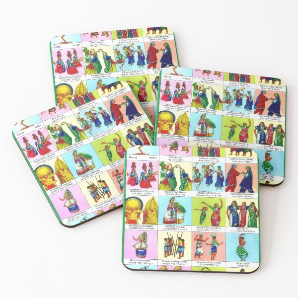 Item preview, Illustrated Chart From India - DANCES OF INDIA Rare Vintage High Quality designed and sold by VISIBLECREATION.
