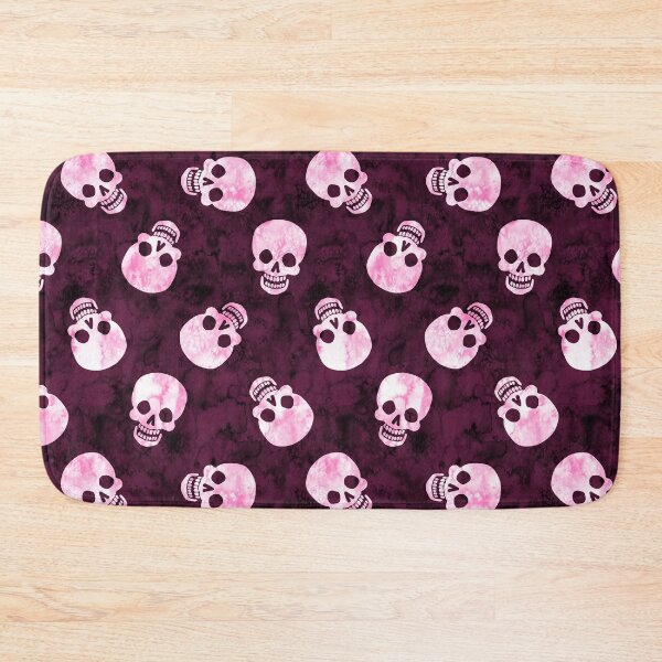 Aperçu de l'œuvre Happy Skull Scatter Pink créée et vendue par Paisley Yazel.