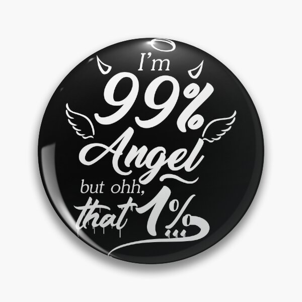Aperçu de l'œuvre Je suis à 99% un ange créée et vendue par B3TDesign.