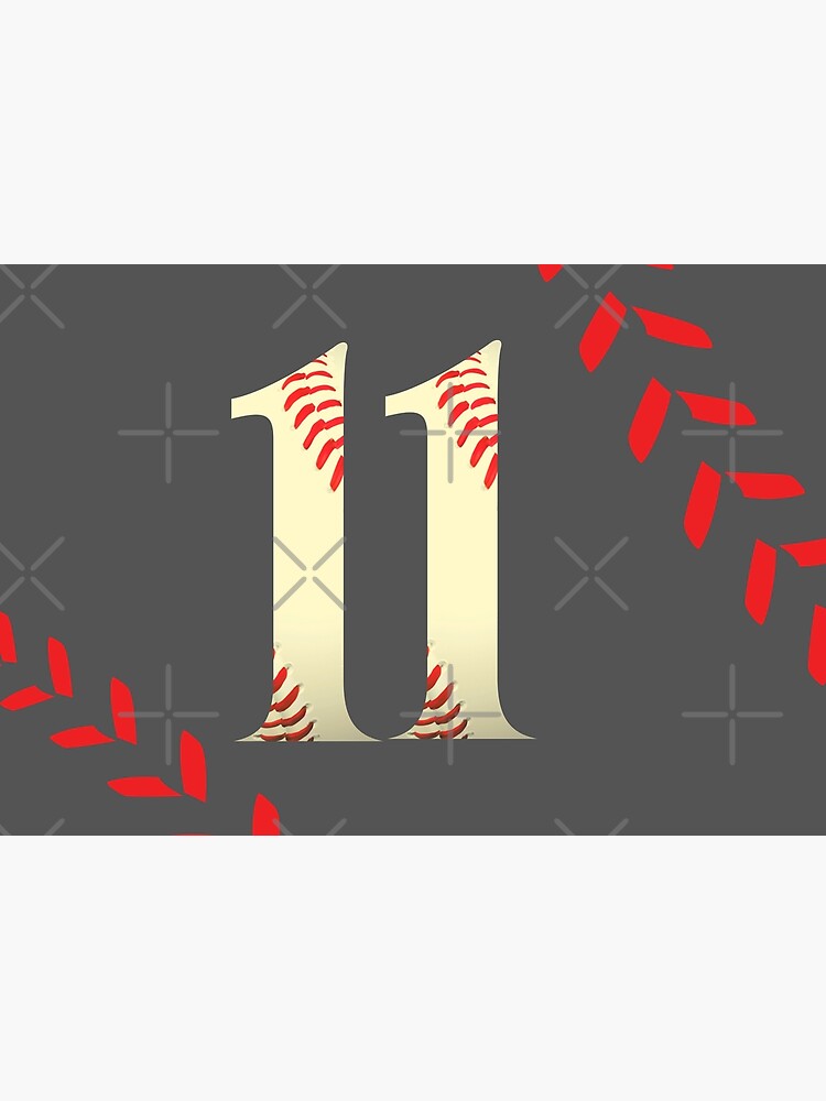 TeeCreations Baseball Number 12 #12 Baseball Shirt Jersey Favorite Player Biggest Fan Sticker