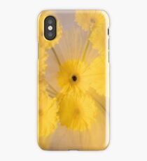 Yellow flower with zoom blur iPhone Case