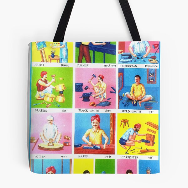 Item preview, Illustrated Chart From India - INDIAN HANDICRAFTS Rare Vintage High Quality designed and sold by VISIBLECREATION.