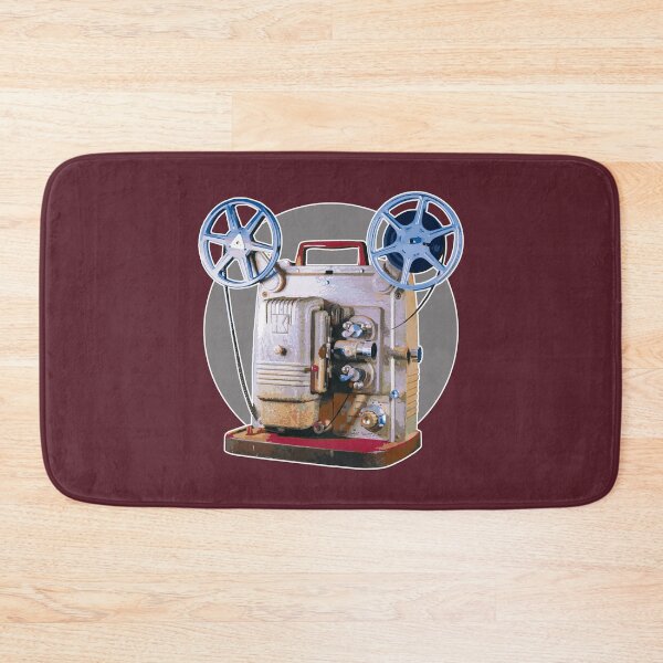 Item preview, Vintage 8MM Home Movie Cameras: Retro Keystone 8MM Home Movie Projector on Gray Circle designed and sold by GraffitiSoup.