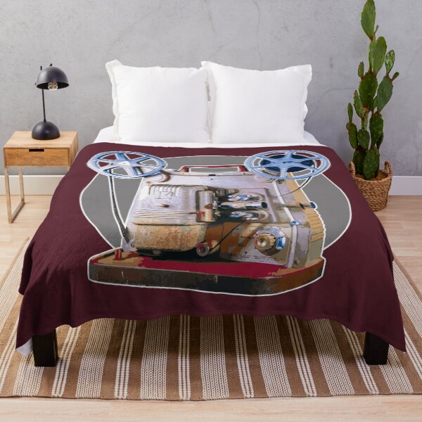 Item preview, Vintage 8MM Home Movie Cameras: Retro Keystone 8MM Home Movie Projector on Gray Circle designed and sold by GraffitiSoup.