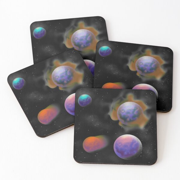 Item preview, Endless galaxy with planets designed and sold by Mashusha-art.