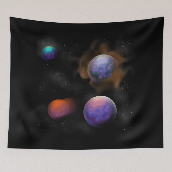 Item preview, Endless galaxy with planets designed and sold by Mashusha-art.