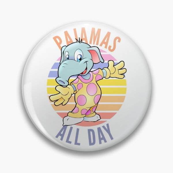 Item preview, Cute happy elephant in pajamas on pastel sunset for kids designed and sold by portrait4you.
