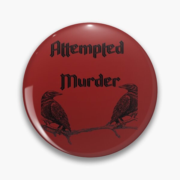 Item preview, Attempted Murder, 2 crows design designed and sold by Constant Readers.