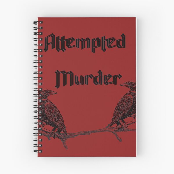 Item preview, Attempted Murder, 2 crows design designed and sold by Constant Readers.