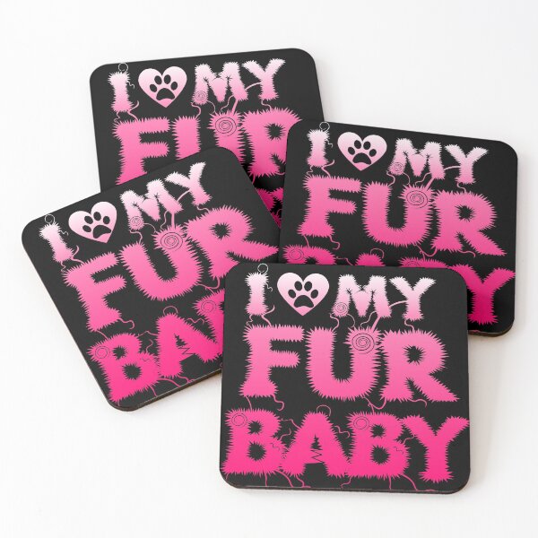 Item preview, I love my Fur Baby - Pink designed and sold by PomchiloveNlife.