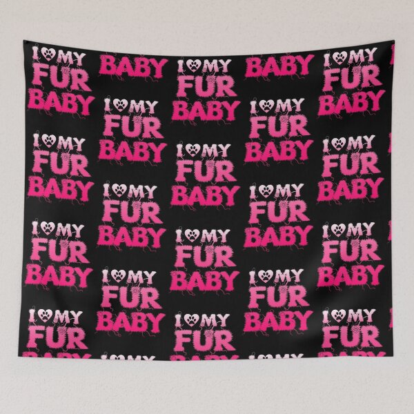 Item preview, I love my Fur Baby - Pink designed and sold by PomchiloveNlife.