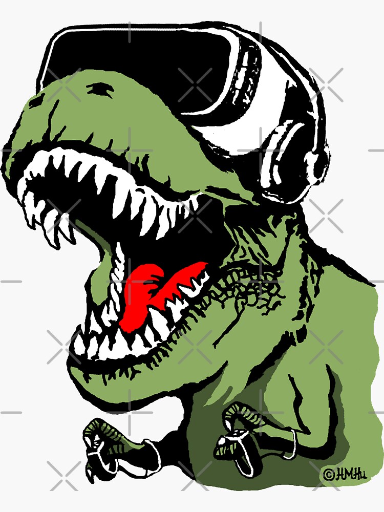 Discover VR T-rex Sticker