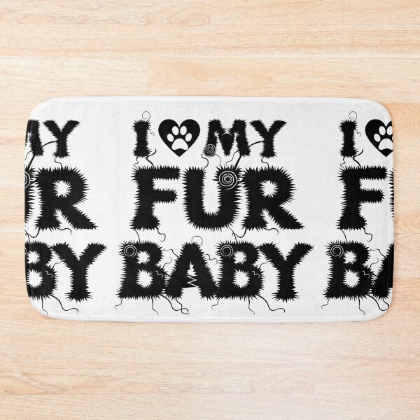 Item preview, Copy of I love my Fur Baby - Black designed and sold by PomchiloveNlife.