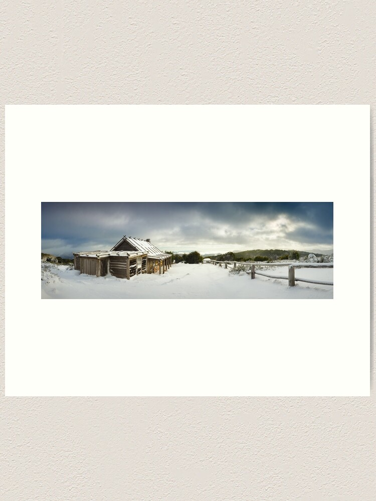 Alternate view of Craigs Hut Winter Morning, Mt Stirling, Victoria, Australia Art Print