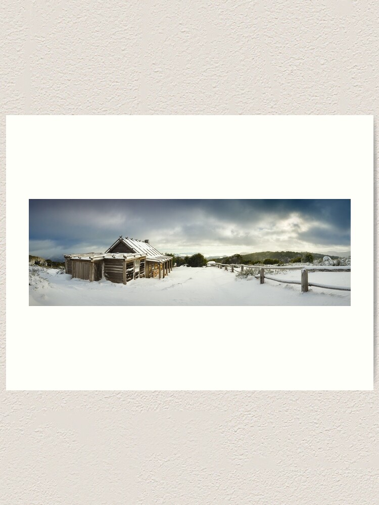 Alternate view of Craigs Hut Winter Morning, Mt Stirling, Victoria, Australia Art Print
