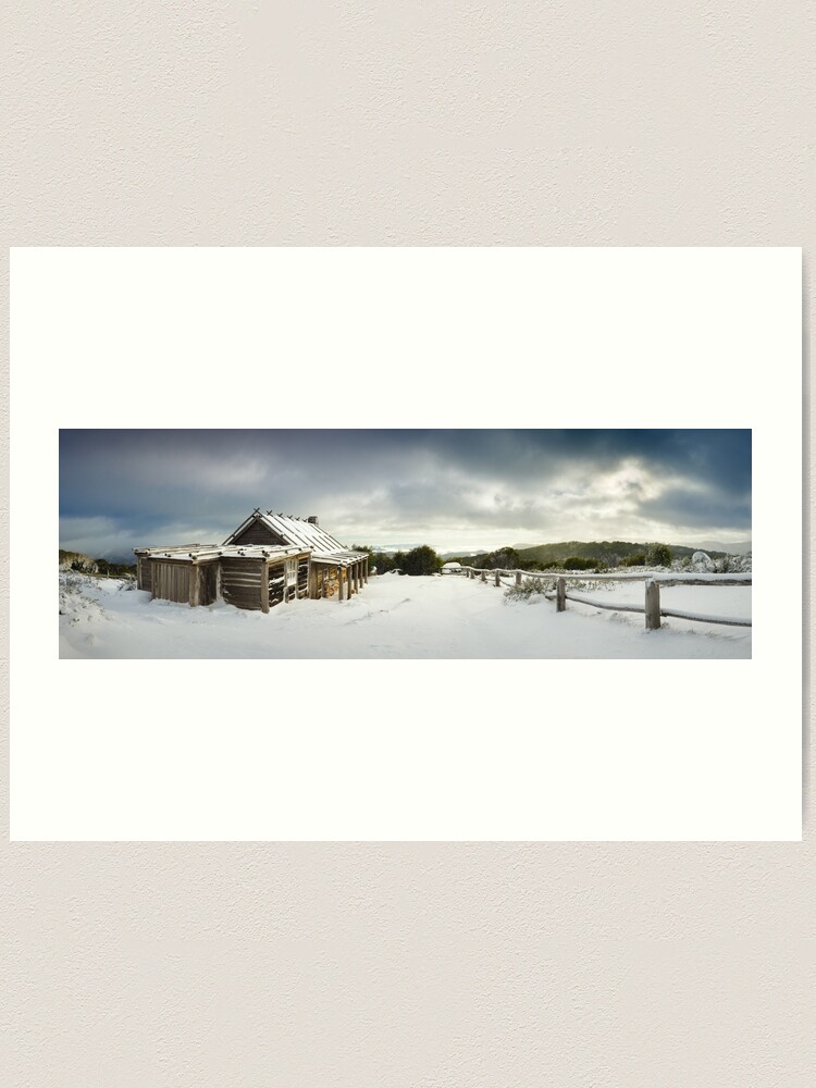 Alternate view of Craigs Hut Winter Morning, Mt Stirling, Victoria, Australia Art Print