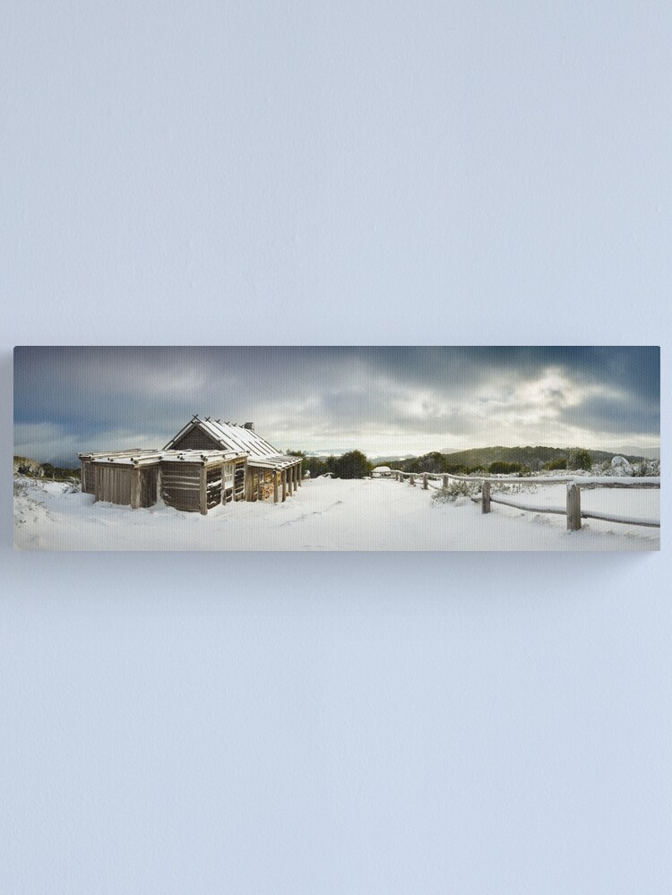 Alternate view of Craigs Hut Winter Morning, Mt Stirling, Victoria, Australia Canvas Print