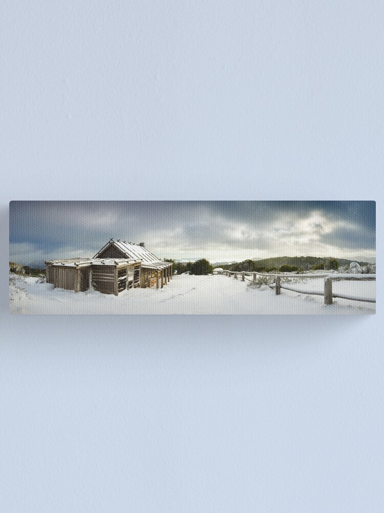 Alternate view of Craigs Hut Winter Morning, Mt Stirling, Victoria, Australia Canvas Print