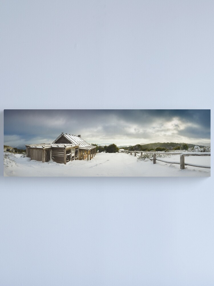 Alternate view of Craigs Hut Winter Morning, Mt Stirling, Victoria, Australia Canvas Print