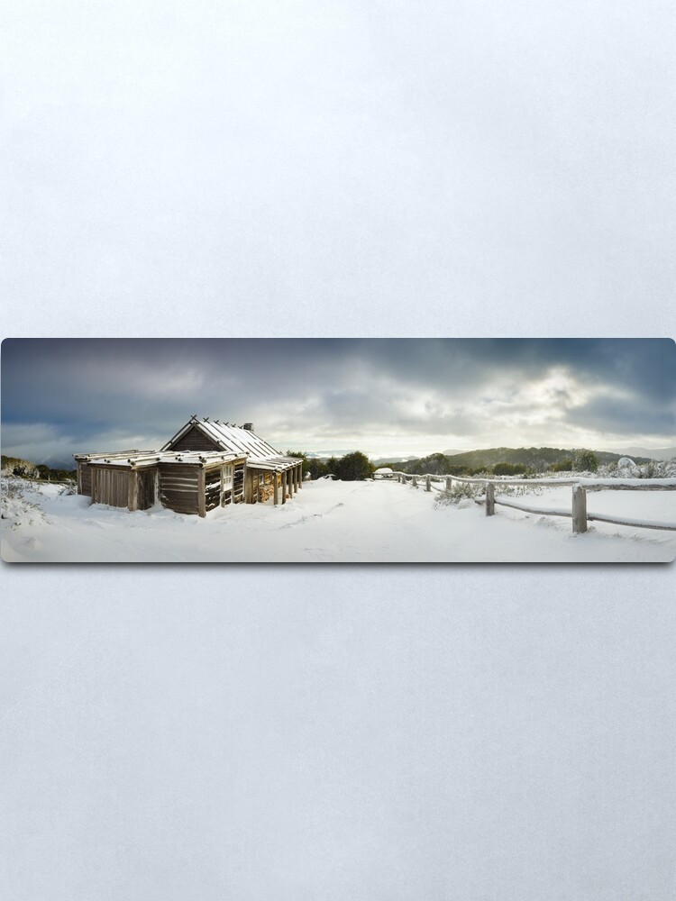 Alternate view of Craigs Hut Winter Morning, Mt Stirling, Victoria, Australia Metal Print