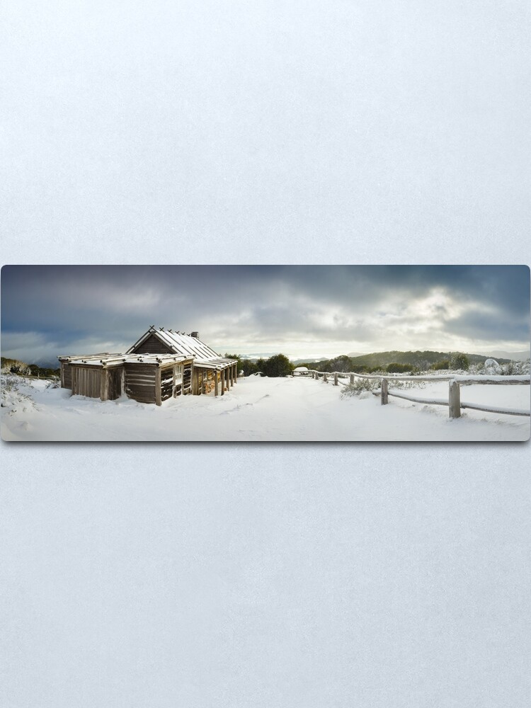 Alternate view of Craigs Hut Winter Morning, Mt Stirling, Victoria, Australia Metal Print