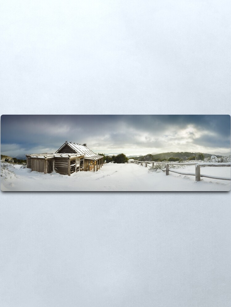 Alternate view of Craigs Hut Winter Morning, Mt Stirling, Victoria, Australia Metal Print