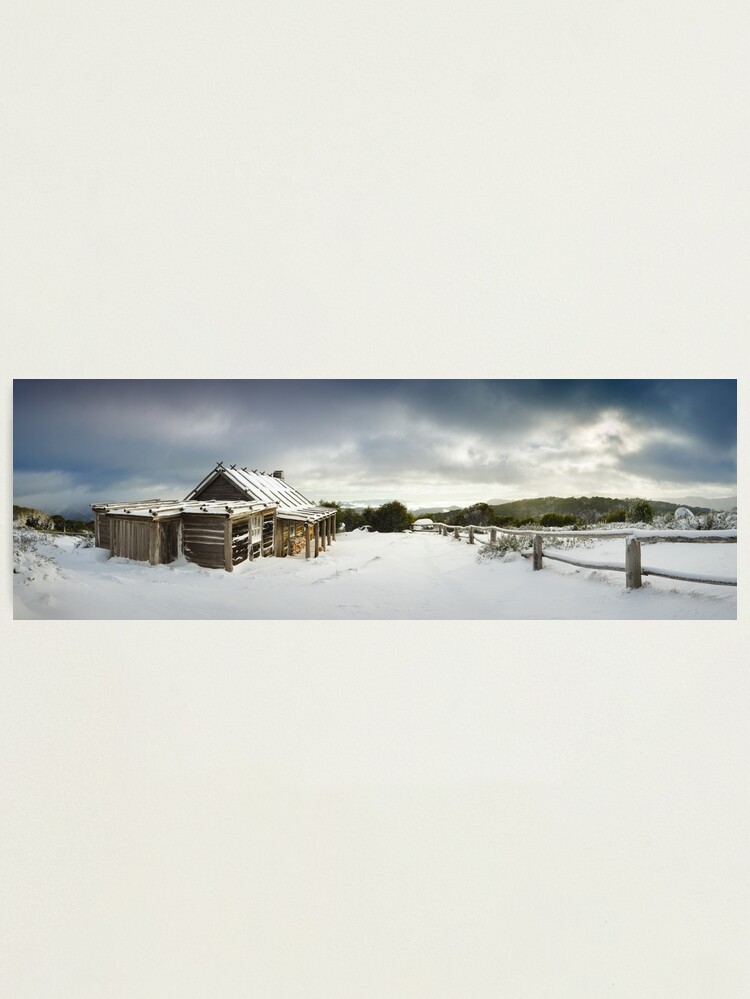 Alternate view of Craigs Hut Winter Morning, Mt Stirling, Victoria, Australia Photographic Print