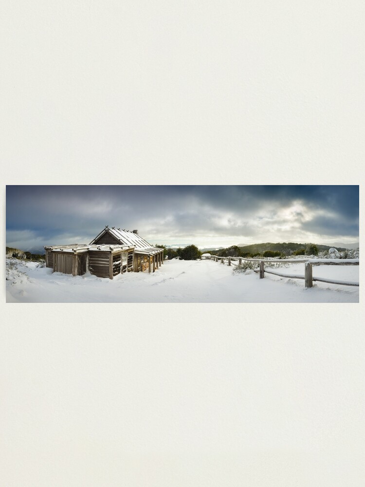 Alternate view of Craigs Hut Winter Morning, Mt Stirling, Victoria, Australia Photographic Print
