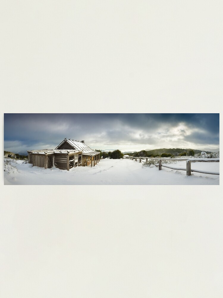 Alternate view of Craigs Hut Winter Morning, Mt Stirling, Victoria, Australia Photographic Print
