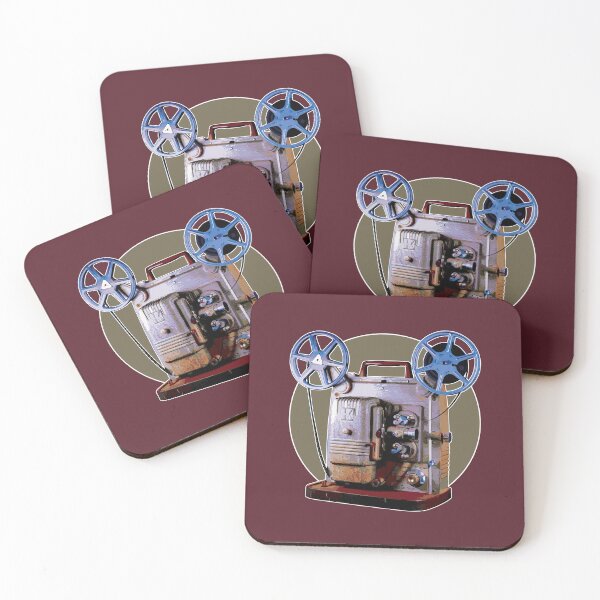 Item preview, Vintage 8MM Home Movie Cameras: Retro Keystone 8MM Home Movie Projector on Army Green Circle designed and sold by GraffitiSoup.