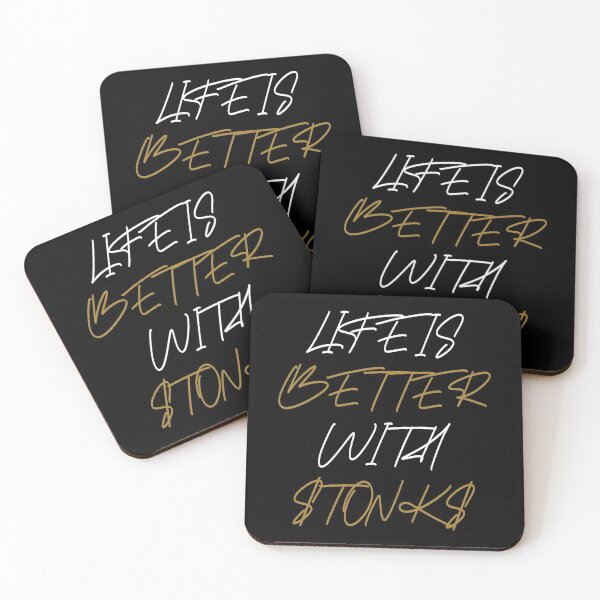 Item preview, La vida es mejor con Stonk Market Investor Day Trader Quote designed and sold by RJ-Art.