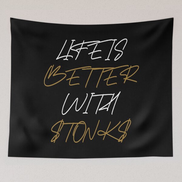 Item preview, La vida es mejor con Stonk Market Investor Day Trader Quote designed and sold by RJ-Art.