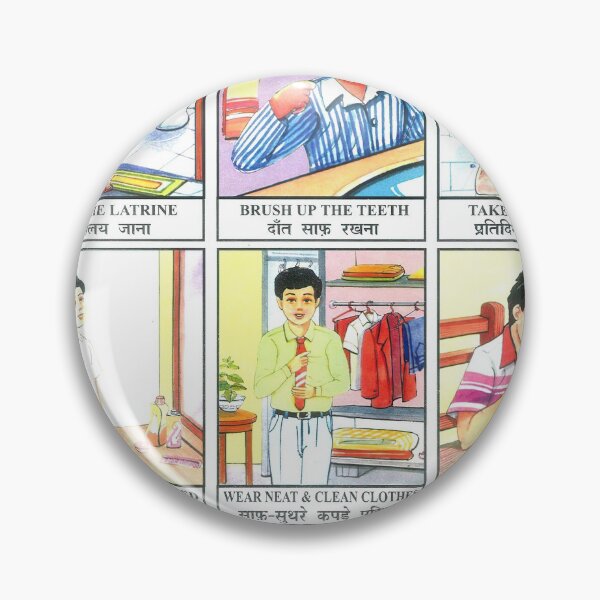 Item preview, Illustrated Chart From India - INDIVIDUAL CLEANLINESS Rare Vintage High Quality, Hindi designed and sold by VISIBLECREATION.