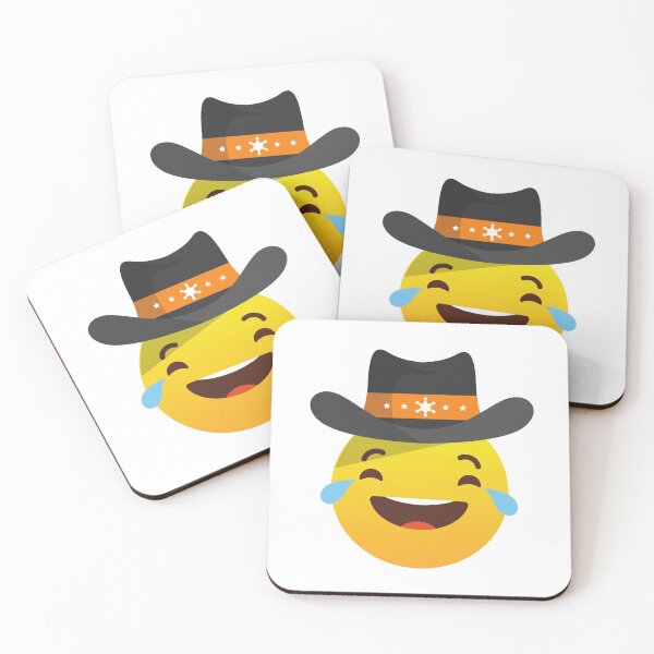 Item preview, Laugh Crying Emoji - Cowboy emoji, Emoji Combo, Crying Laughing Emoji designed and sold by DaniBazz.