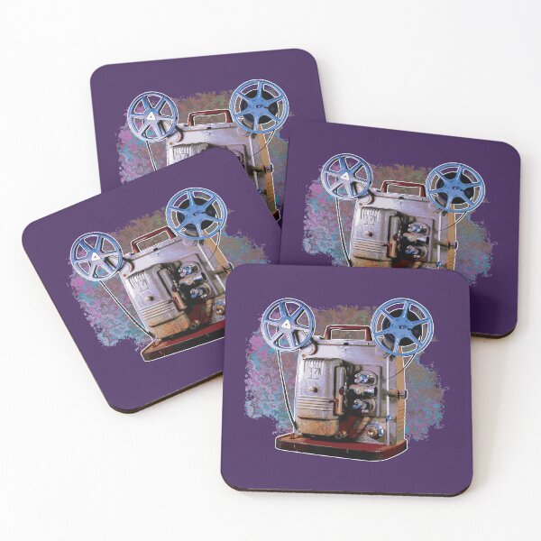 Item preview, Vintage 8MM Home Movie Cameras: Retro Keystone 8MM Home Movie Projector on Abstract Colors designed and sold by GraffitiSoup.