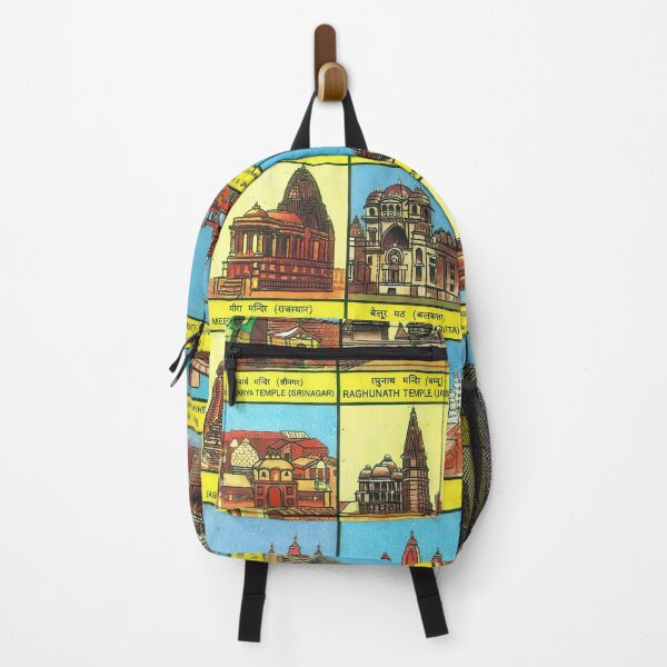 Item preview, Vintage Illustrated Chart From India - TEMPLES OF INDIA Rare Vintage High Quality designed and sold by VISIBLECREATION.