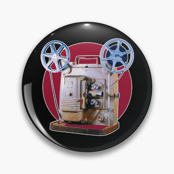 Item preview, Vintage 8MM Home Movie Cameras: Retro Keystone 8MM Home Movie Projector on Red Circle designed and sold by GraffitiSoup.