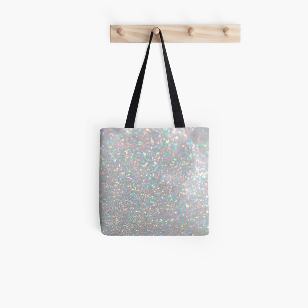 glitter tote bag