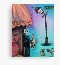 The New Orleans Skeleton Club Canvas Print