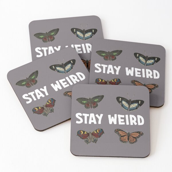 Item preview, Stay Weird - butterflies designed and sold by Frog2aPrints.