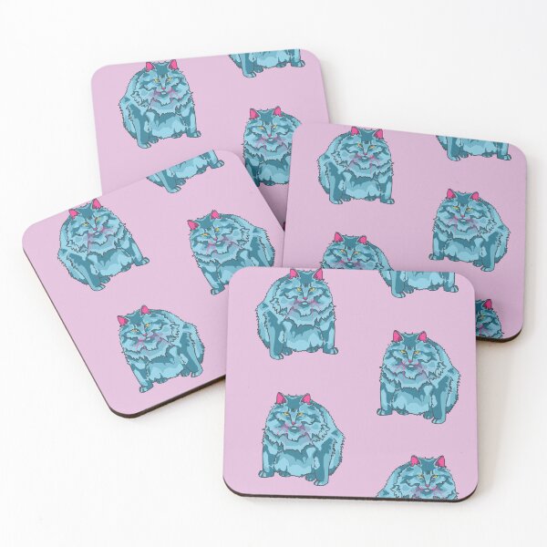 Item preview, Blue alien cats pattern, small pink edition designed and sold by bye-then.
