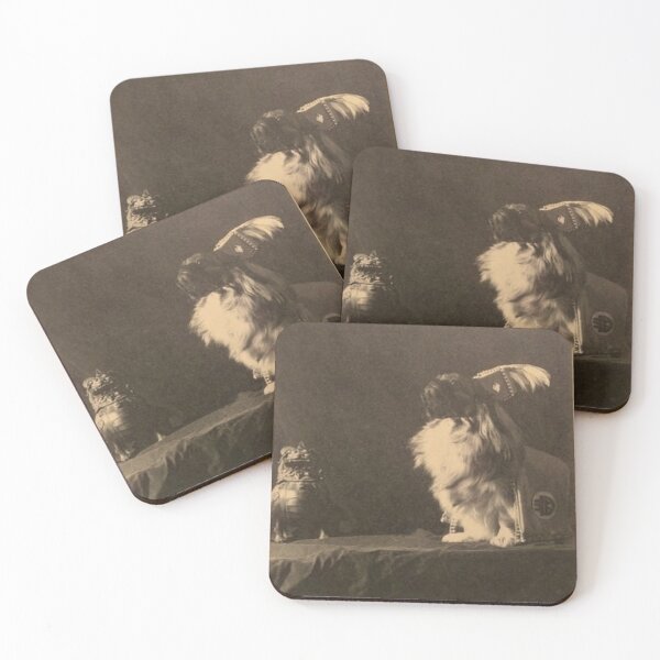 Item preview, The Pekingese Prince Of Tibet Sepia Photograph With Foo Dog Design designed and sold by EarthArtDesigns.