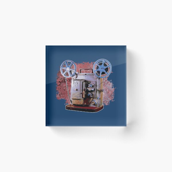 Item preview, Vintage 8MM Home Movie Cameras: Retro Keystone 8MM Home Movie Projector on Abstract Reds designed and sold by GraffitiSoup.