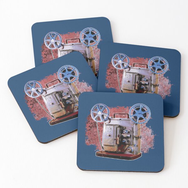 Item preview, Vintage 8MM Home Movie Cameras: Retro Keystone 8MM Home Movie Projector on Abstract Reds designed and sold by GraffitiSoup.