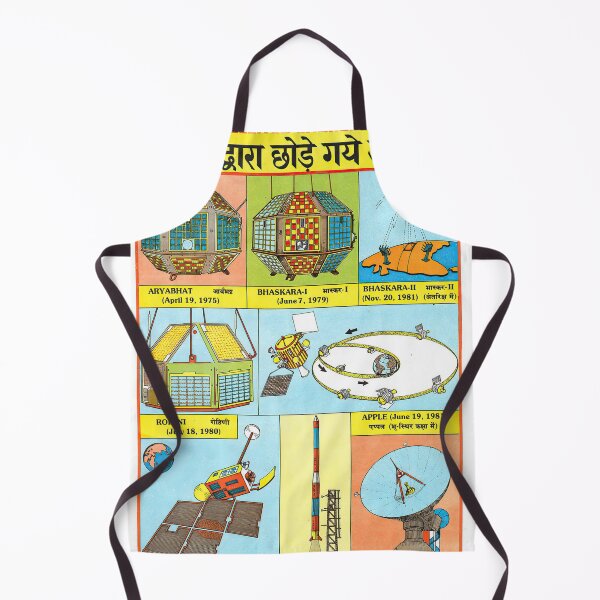 Item preview, Illustrated Chart From India - EARTH SATELLITES LAUNCHED BY INDIA Rare Vintage High Quality designed and sold by VISIBLECREATION.