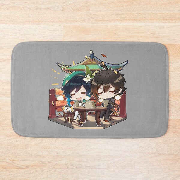 Item preview, Genshin Impact - Chibi Venti And Zhongli Archon - Official Artwork designed and sold by Krimsy.