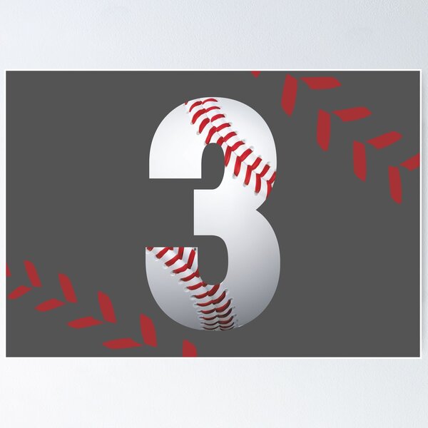 Aperçu de l'œuvre Numéro de baseball 3 créée et vendue par Xhere.