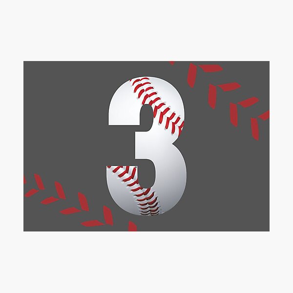 Item preview, Baseball number 3 designed and sold by Xhere.